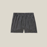 Classic Fit Boxer Charcoal Window Pane Print