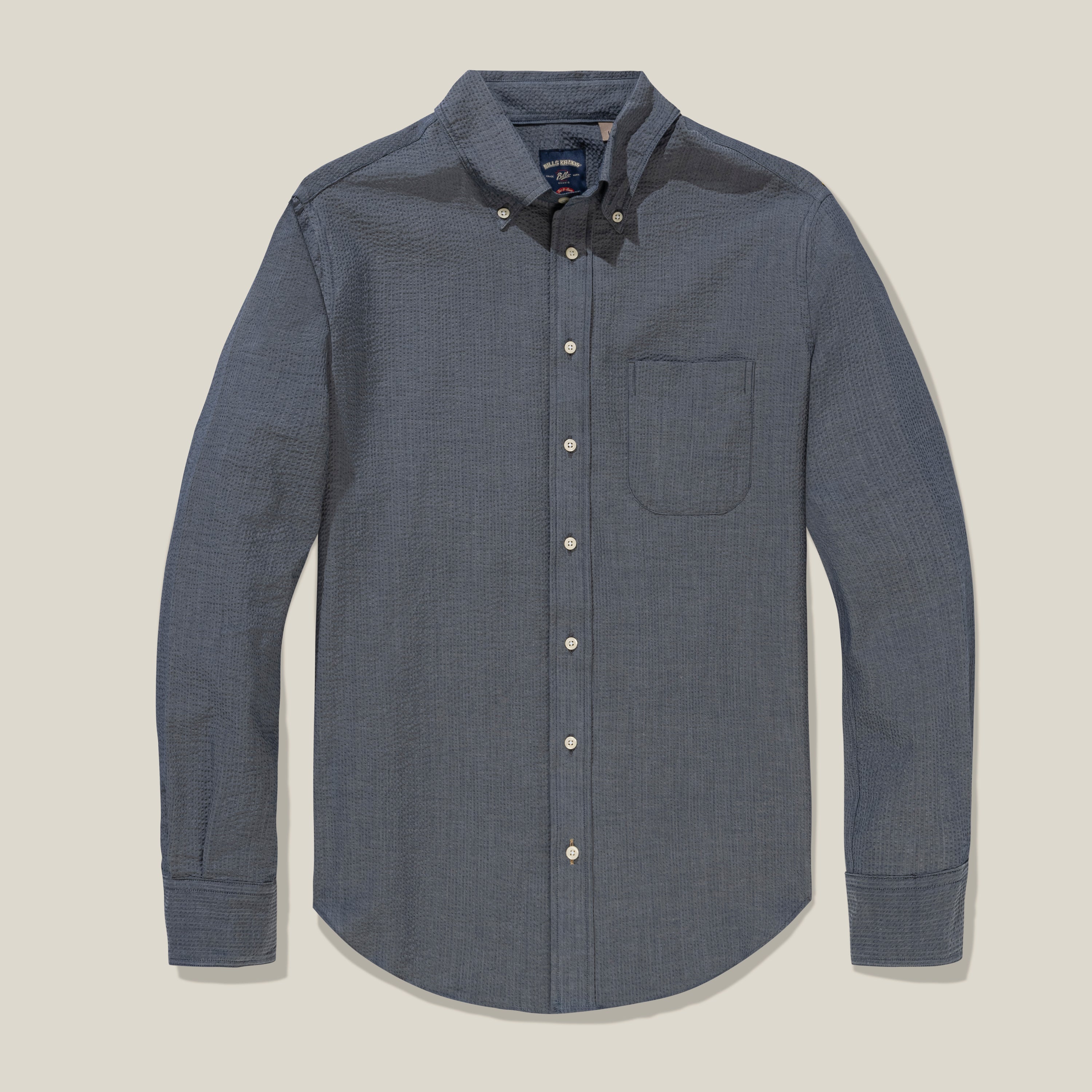 Chambray Seersucker Shirt – Standard Fit