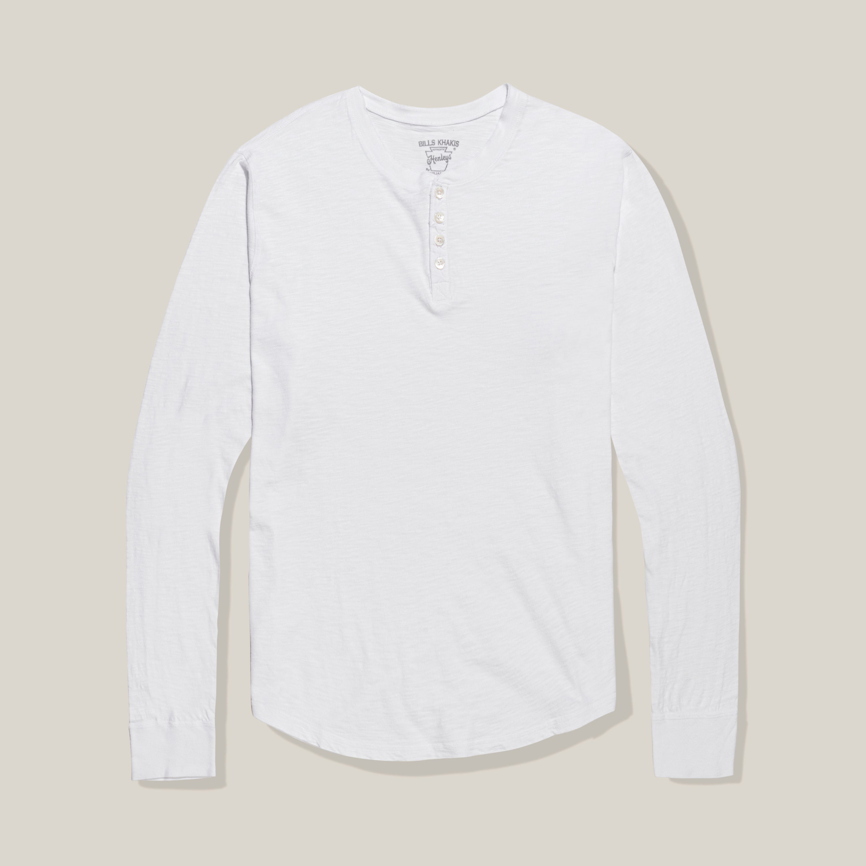 Lightweight Slub Cotton Henley – Standard Fit