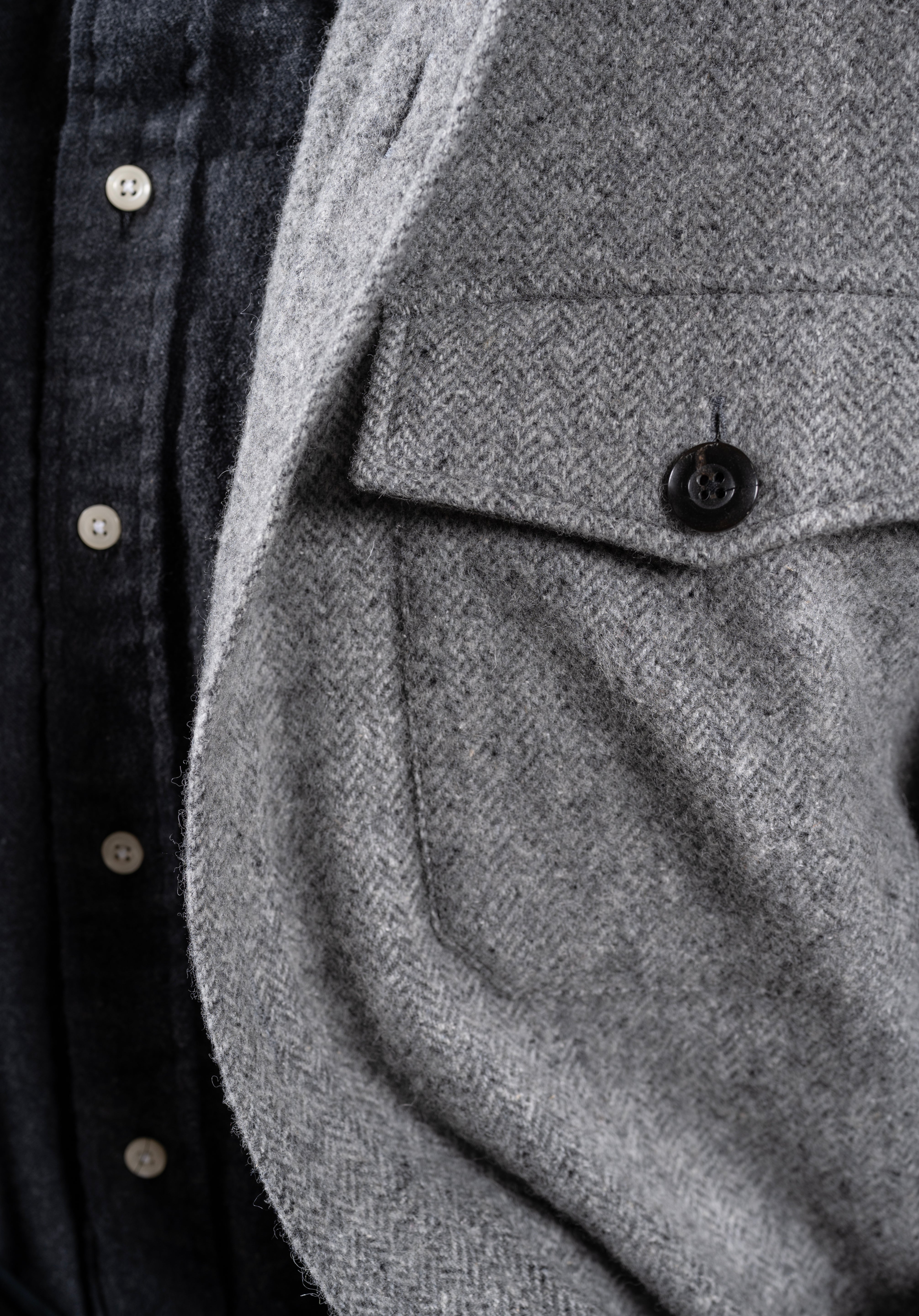 Shirt Jacket – Classic Fit – Wool Herringbone