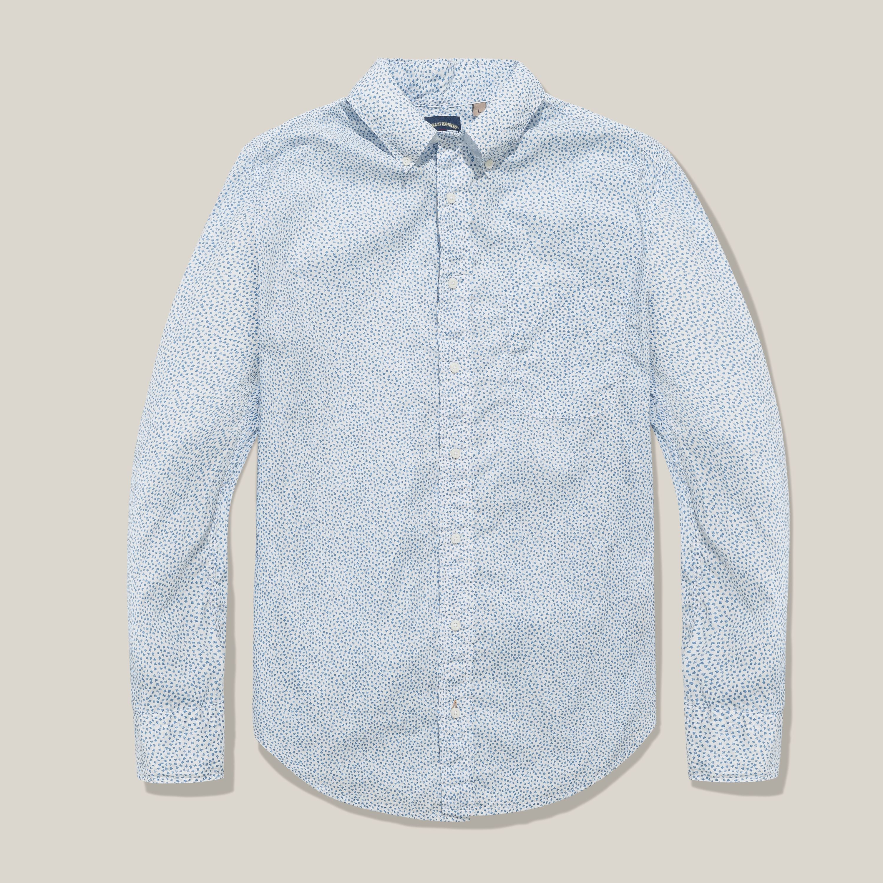 White Printed Shirt  – Standard Fit