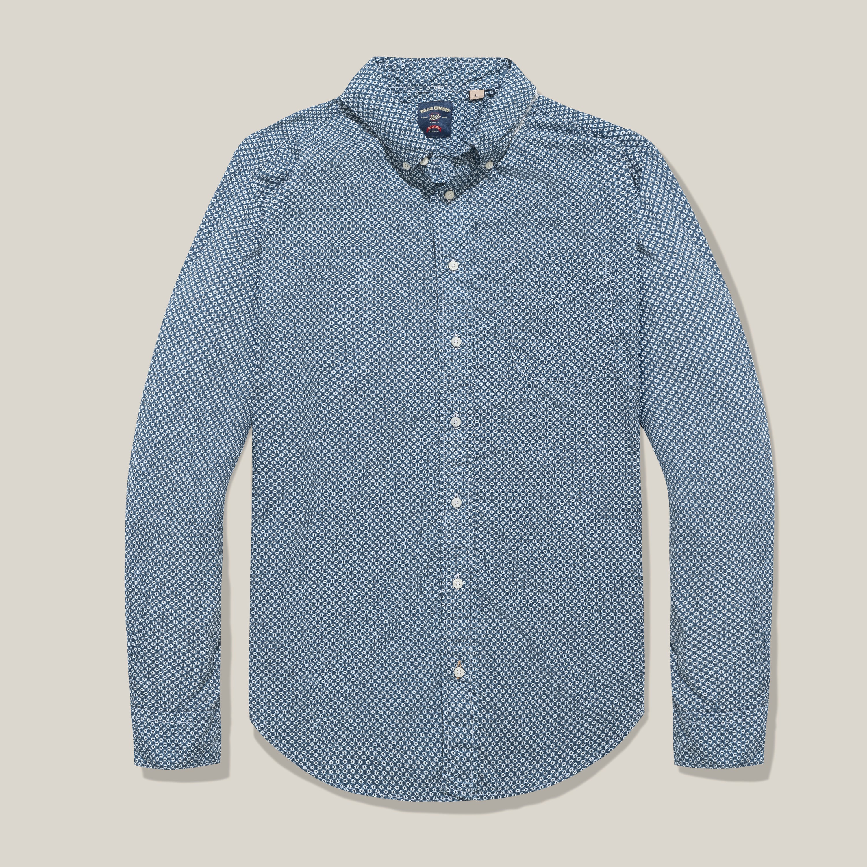 Navy Printed Shirt  – Standard Fit