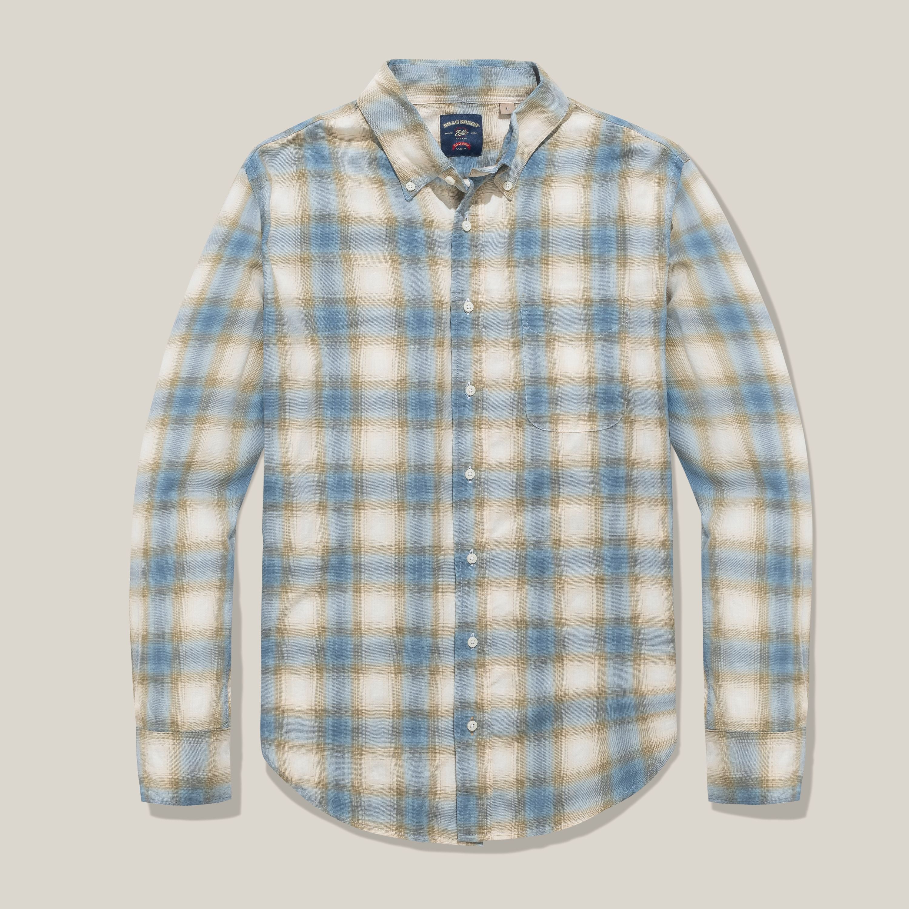 Ombre Plaid Shirt  – Standard Fit